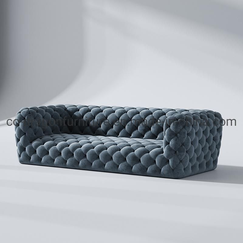 Fashion Luxury Velvet 3 Seaters Sofa for Living Room Furniture