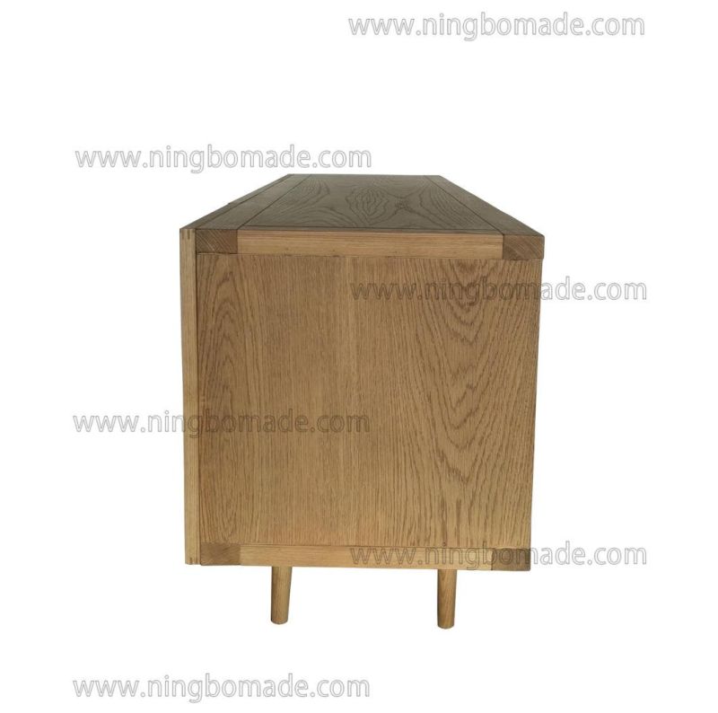 Elegant Rattan Upholstery Furniture Nature Ash Rattan TV Stand