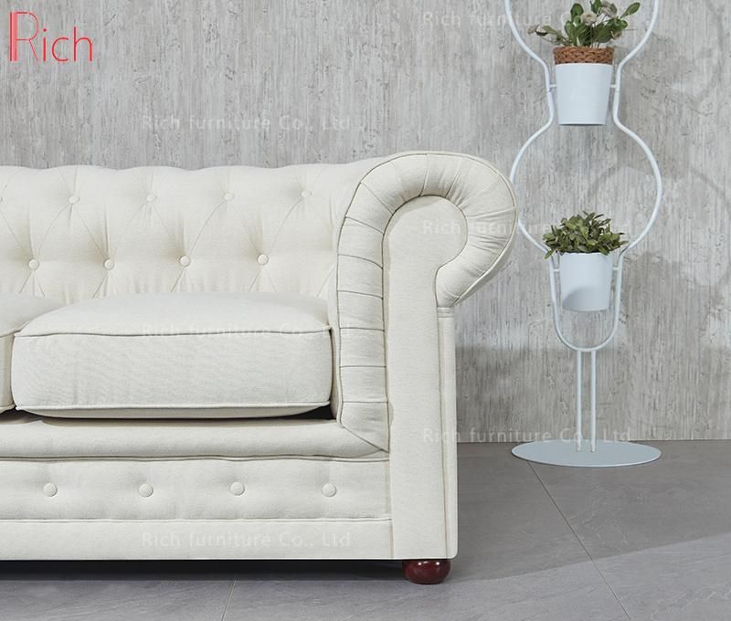 Classic Living Room Furniture Fabric Chesterfield Sofa Office Hotel Home Event Couch