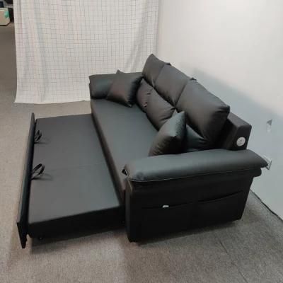 Tech Cloth Sofa Bed Multifunctional Living Room Three-Seat Sofa Folding