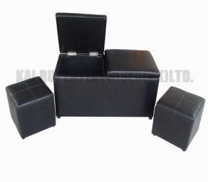 PVC Leather Storage Modern Combined Ottoman