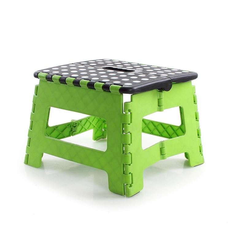 Green Color Matching Cute DOT Portable Folding Stool