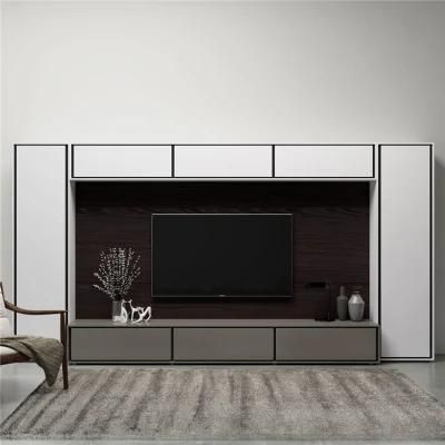 Save Cost Natural Marble TV Cabinet Manufacturer Waterproof Outdoor TV Cabinet Hot Sale Background Wall TV Cabinet