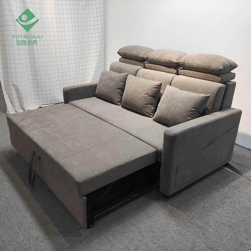 Green Velvet Metal Three Seats Recliner Sofa Mechanism for Furniture Living Room