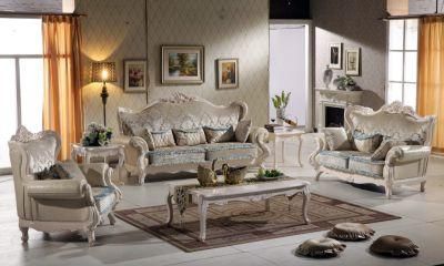 Classical Fabric Sofa with Wood Coffee Table for Home Furniture