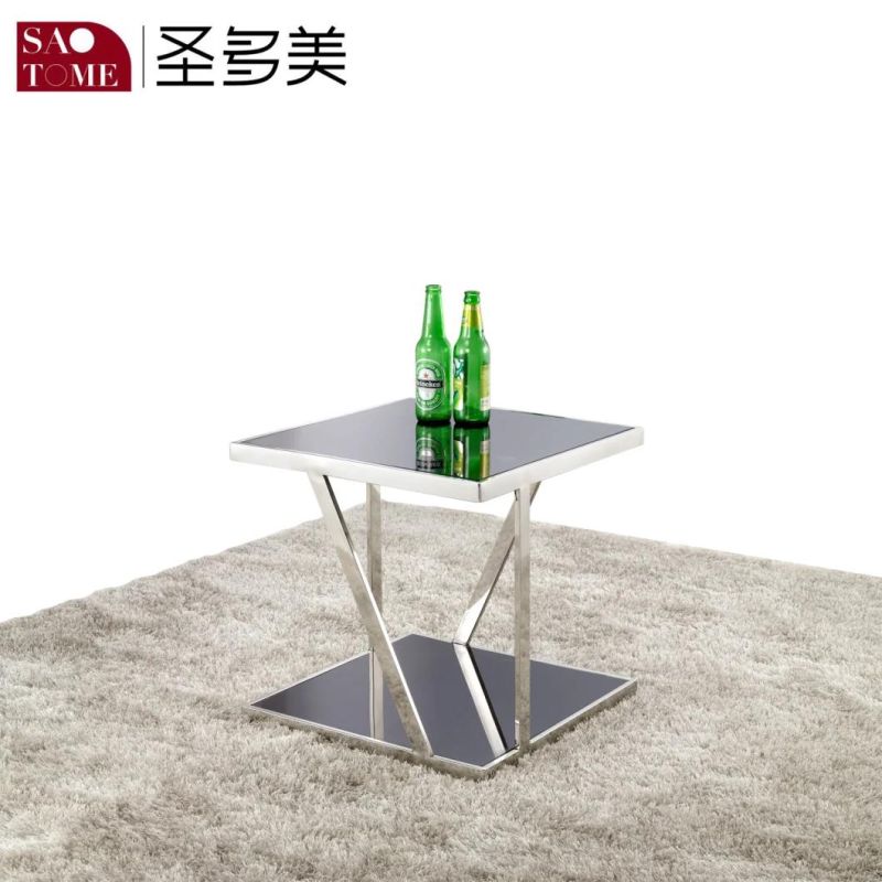 Modern Simple Living Room Furniture X Shape Stainless Steel End Table