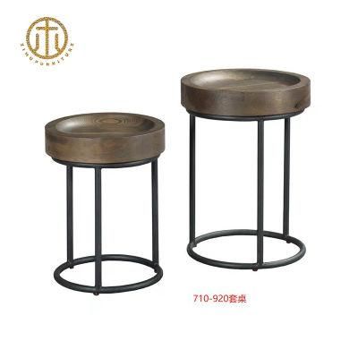 Wholesale Pine Classical Living Room Round Small Side Table