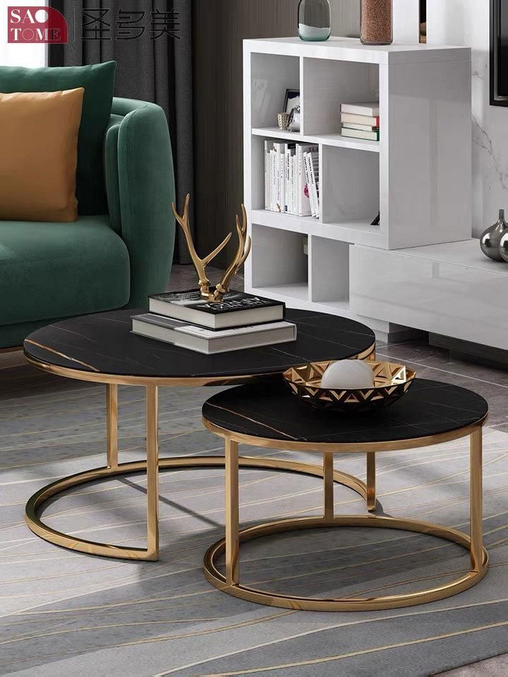 New Style Separate Round Home Furniture Living Room Coffee Table Metal Side Table Bedroom Table Melamine Laminated Tea Table