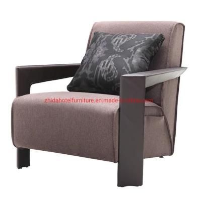 Solid Wood Frame Living Room Furniture Fabric Modern Hotel Chair