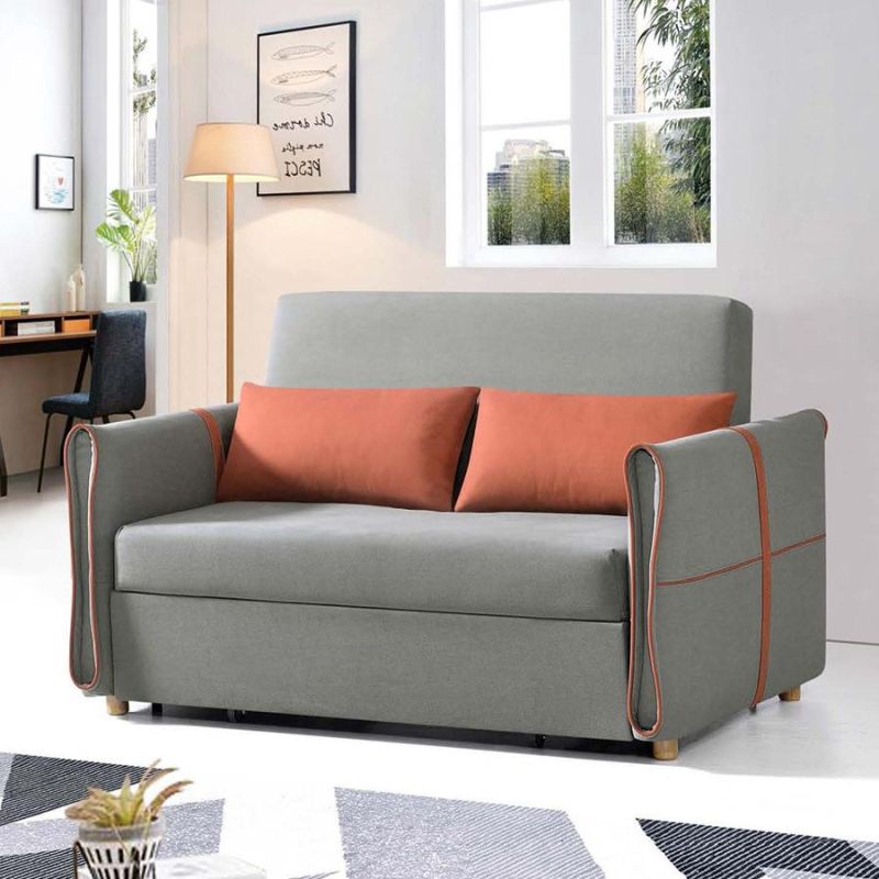 Zhida Foshan Factory Modern Style Wholesale High Quality Sectional Sofa Bed with Storage Hotel Living Room Furniture Fabric 3 Seaters Sofa