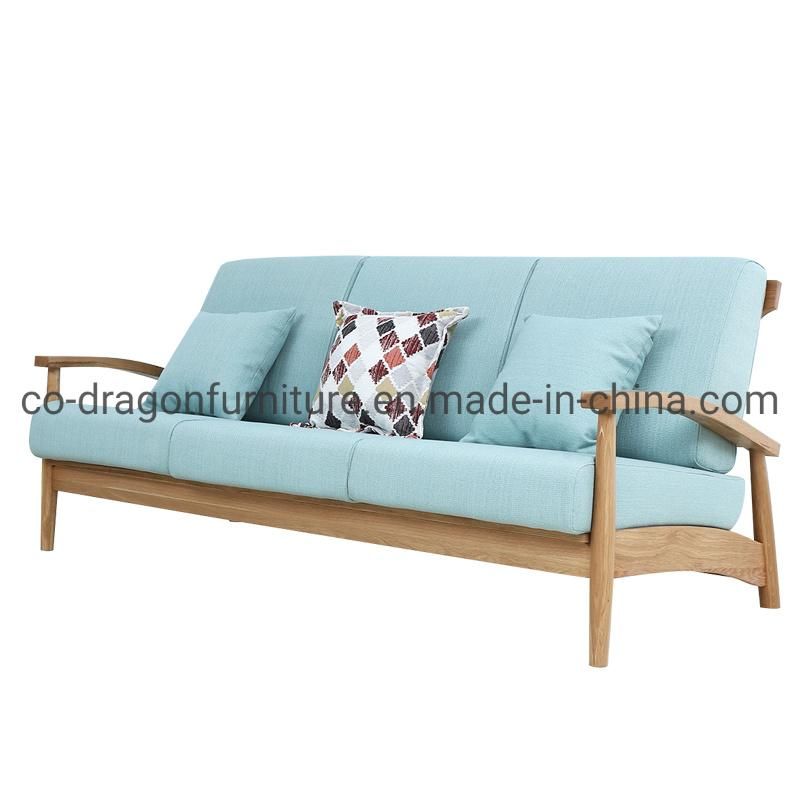 Modern Fabric Sofa Set with Wooden Frame for Home Furniture