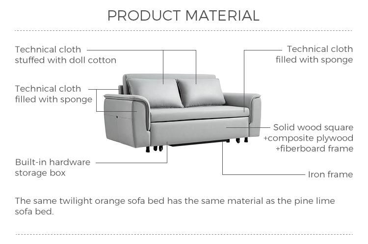 Linsy Modern Style Corner Design Sofa Bed Furniture Ls500FC1