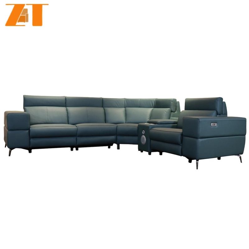 Home Furniture L-Shaped Recliner Sofa Indoor Corner Sofa