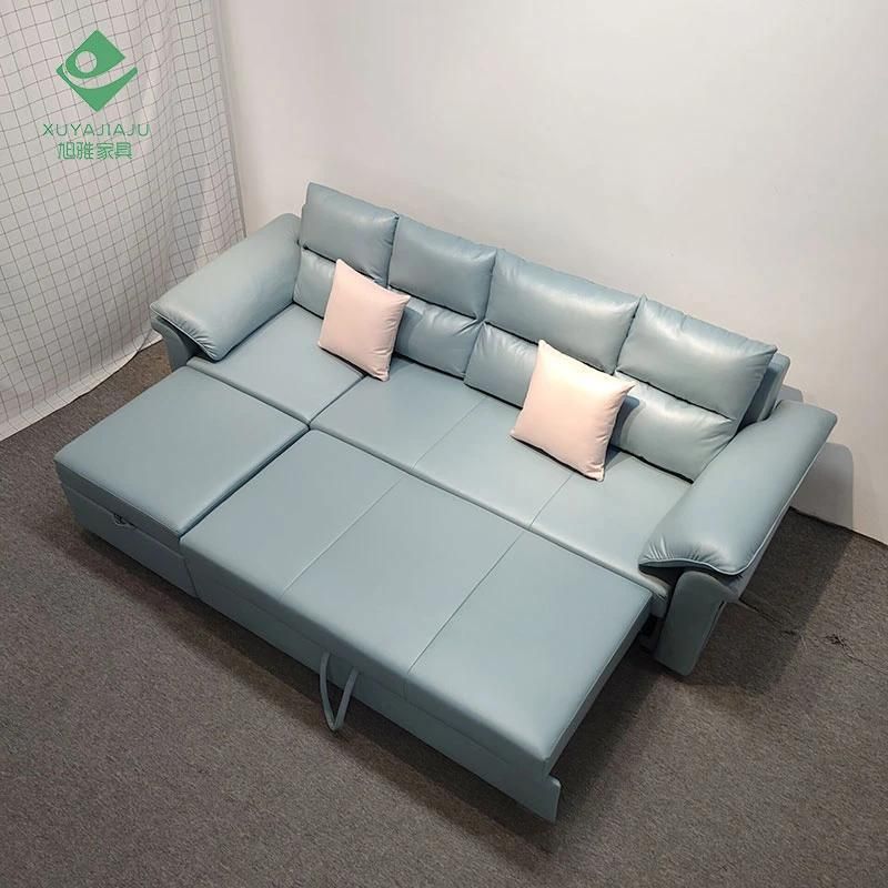 Living Room Dual-Purpose Lazy Foldable Sofa Bed with Storage Box