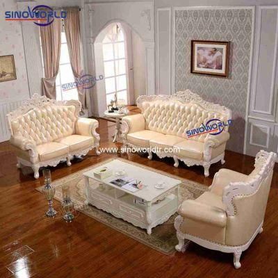 Luxury Style Sofa Set 1+2+3/ 7 Seater Home/Villa/ Hotel Living Room Fabric or Leather Sofa