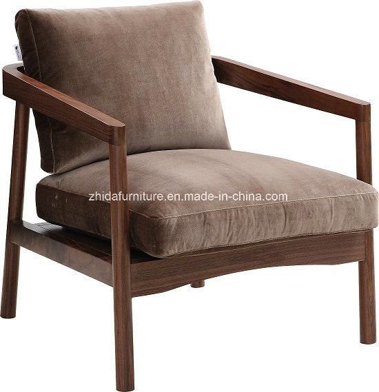 Modern Furniture Living Room Furniture Wooden Frame Reception Arm Chair