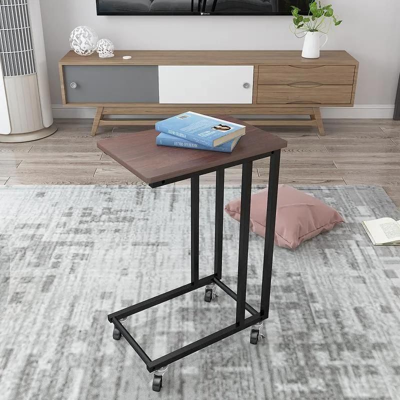 2022 Mobile Slide Under Couch Snack End Coffee Side Table with ISO9001