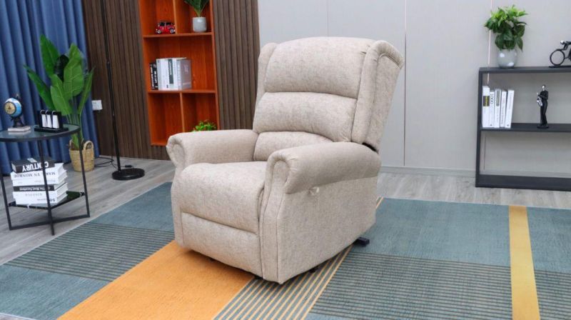 Jky Furniture Chenille Power Electric Assist Lift Recliner Chair Reclining with Massage Function and for The Elderly