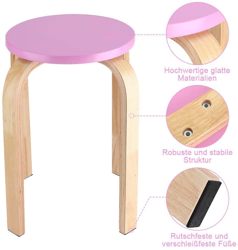 Modern Living Room Bedroom Universal Furniture Children Solid Wood Simple Stool