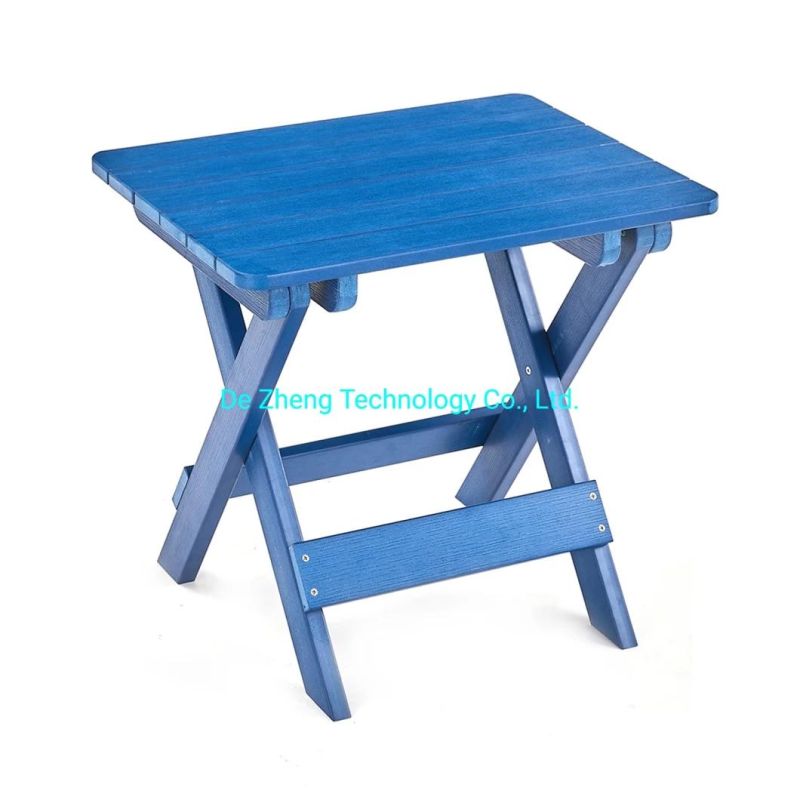 Wholesale Modern Armless Folding Chairs Garden Wood Outdoor Folding Chair WPC Garden Furniture