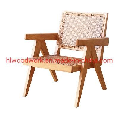 Little Rattan Sofa / Rattan Chair Rubber Wood Frame Rattan Seat Leisure Sofa Armchair Rattan Leisure Armchair Office Furniture