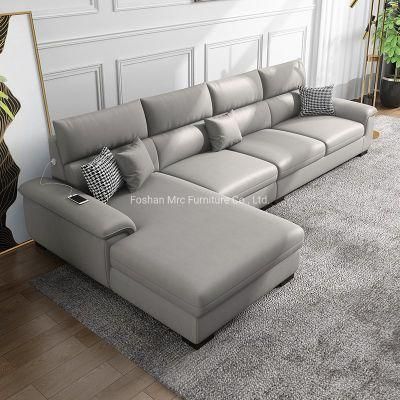 Deep Soft Modern Furniture Minimalist Leathaire Leisure Sofa