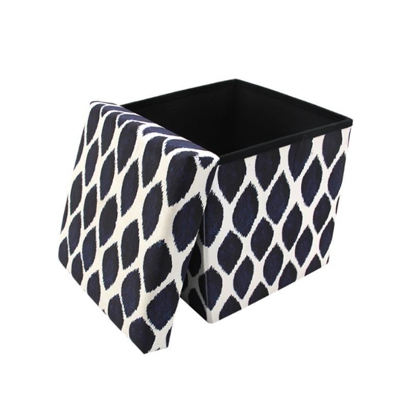 Custom Living Room Luxury Folding Storage Printing Ottoman