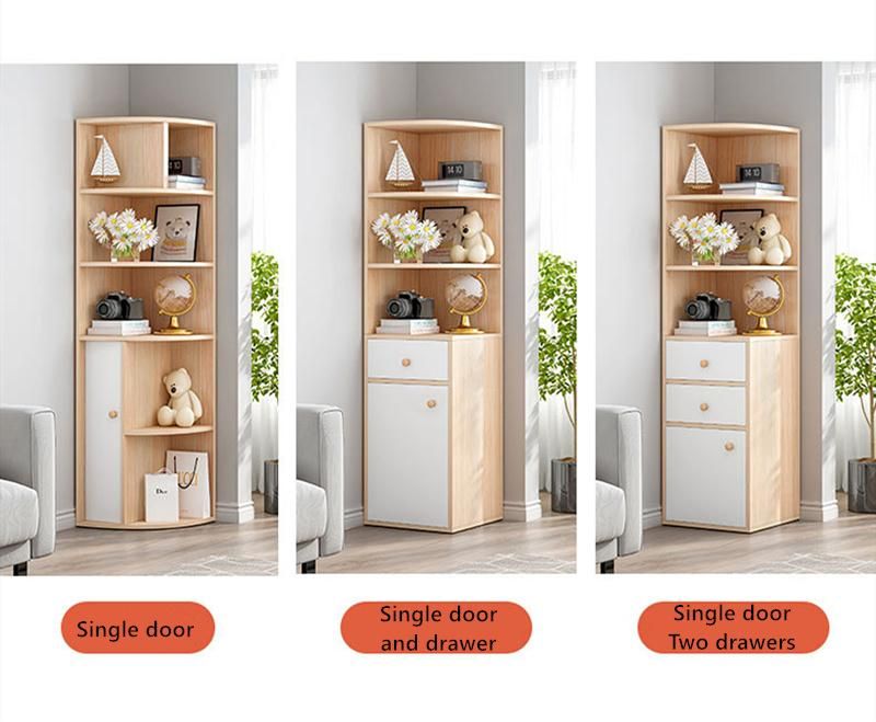 Corner Shelf Simple Multifunctional Corner Cabinet Living Room Storage Cabinet 0123