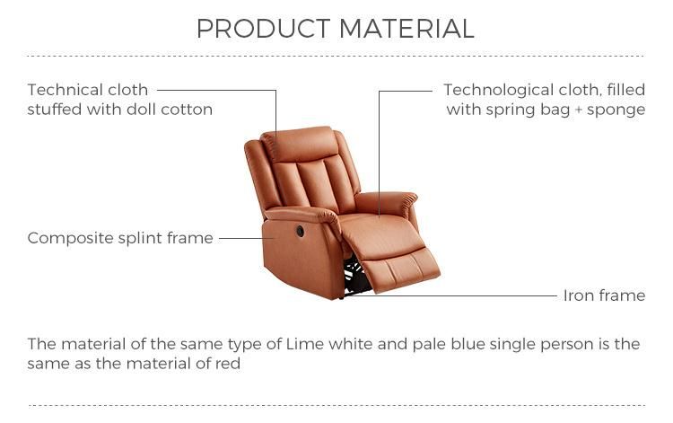 Linsy Stainless Steel Sponge China Manual Chair Fabric Recliner Sofa