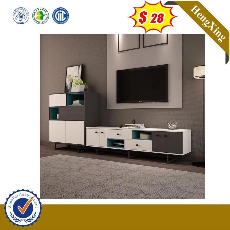 Modern LED Wooden Living Room Hotel Home Particle Board TV Cabinet