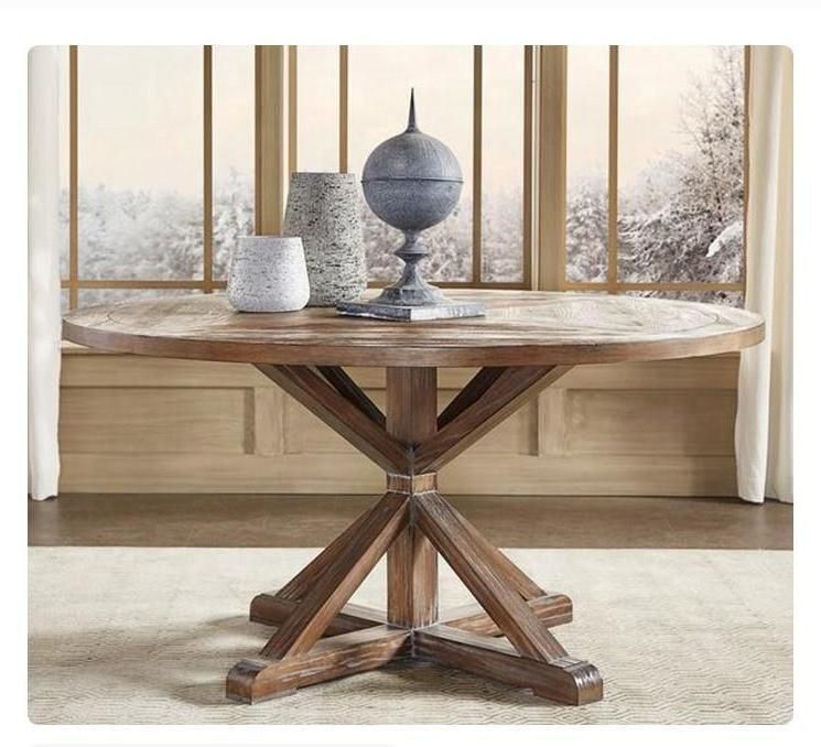 Paloma Rustic Reclaimed Wood Dining Table Farm Wood Table