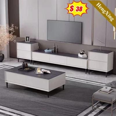 Popular Wood Home Living Room Bedroom Modern Furniture Marble Top TV Stand Coffee Table