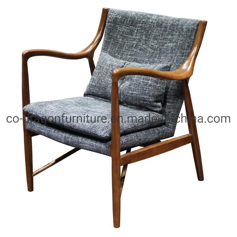 Fashion Solid Wood Fabric Leisure Chair for Modern Wooden Furniture