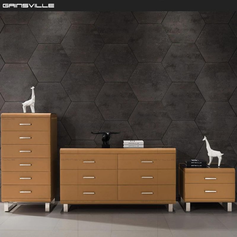 Modern Furniture Bedroom Set Mirrored Dressers in Italian Style Gdr3000