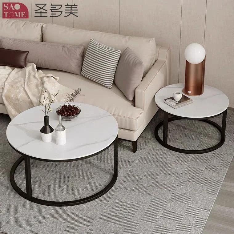 New Style Separate Home Furniture Living Room Coffee Table Metal Side Table Bedroom Table Melamine Laminated Tea Table