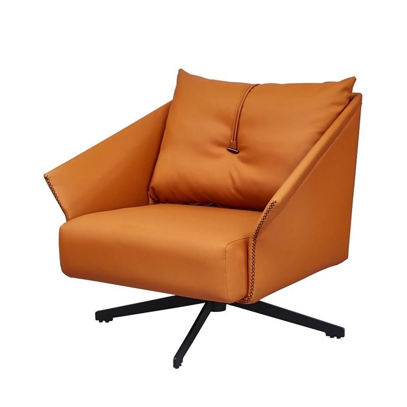 Cheap Price High Quality Leisure Single Lazy Modern Living Room Arm Recliner Luxury Metal Tube Sofa Chair