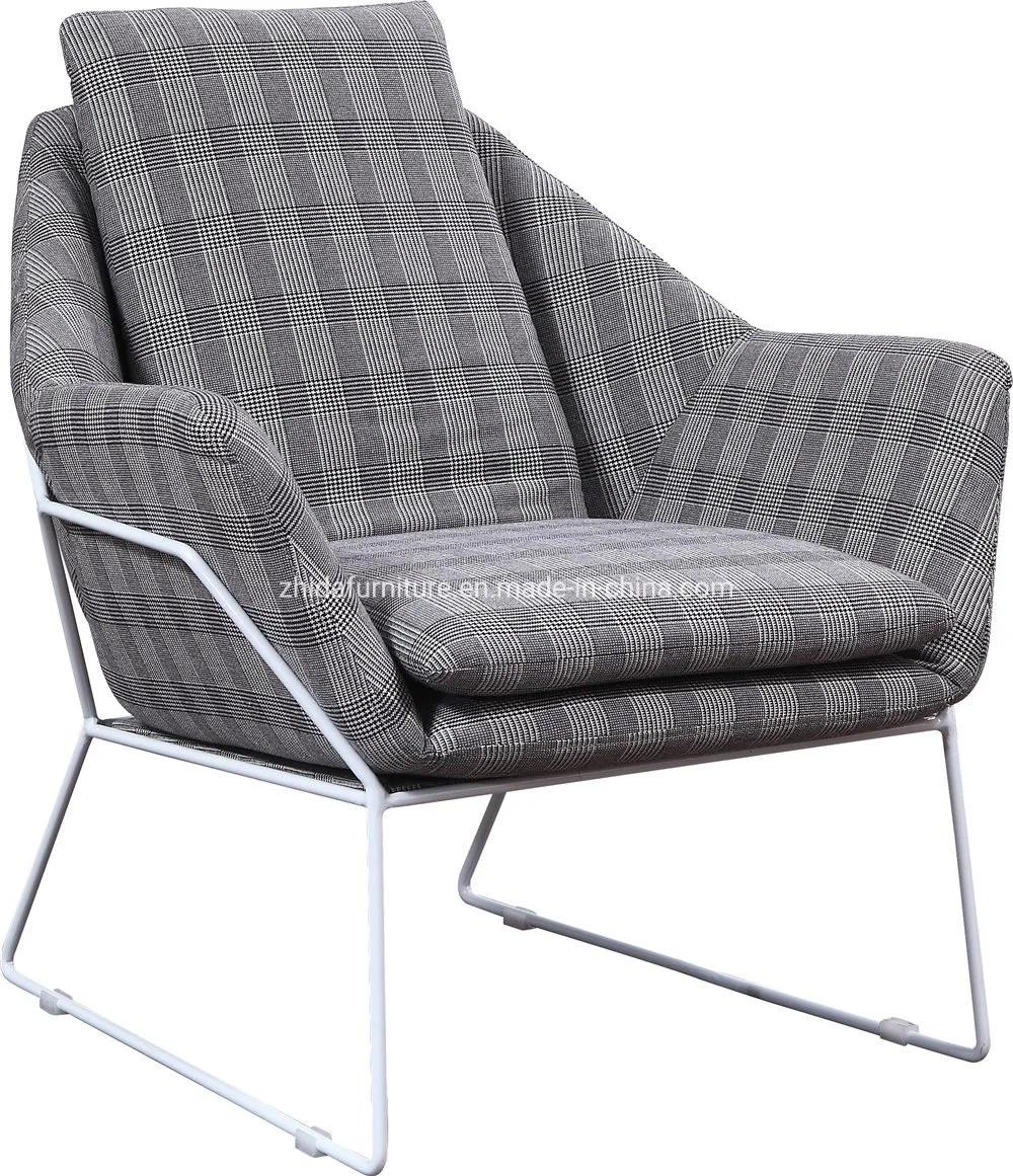 Modern Leisure Metal Base Home Furniture Hotel Room Armchair