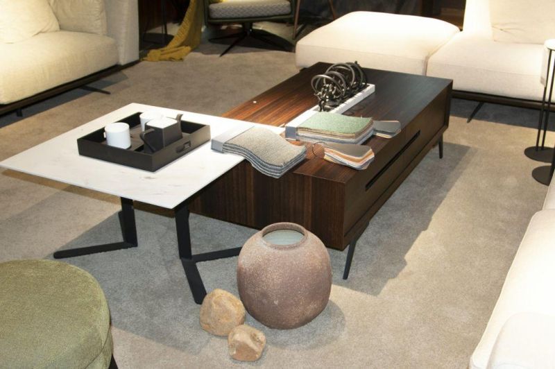 CT78 Coffee Table Natural Marble Top, Latest Design Coffee Table, Italian Design Living Room Set in Home and Hotel Furniture Custom-Made