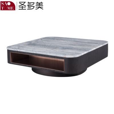 Modern New Design Living Room Furniture Rock Board Square Tea Table