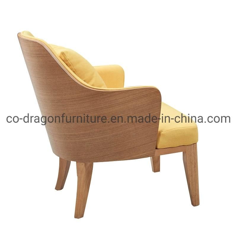 2021 Modern Furniture Wooden Frame Fabric Leisure Dining Coffee Chair