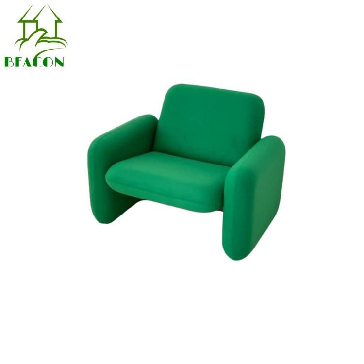 Fabric Velvet Colorful Livingroom Furniture Hot Sale Single Sofa