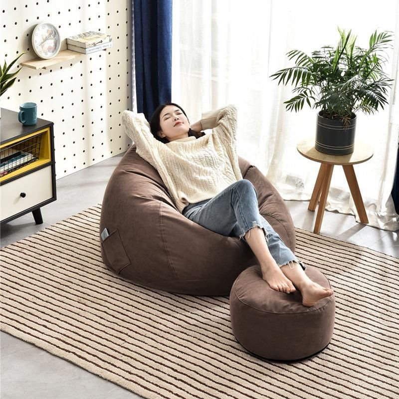 Indoor Foma Fluffy Comfortable Lazy Giant Bean Bag Sofa Chair