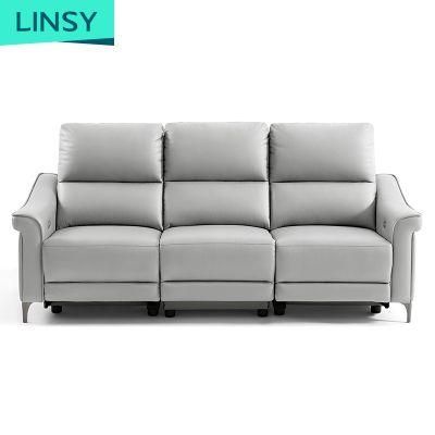 Linsy New European Sectional China Leather Sofa Recliner Chair Ls332sf6