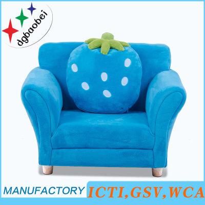 Strawberry Single Fabric Sofa/Chair/Baby Furniture with Pillow (SXBB-303)