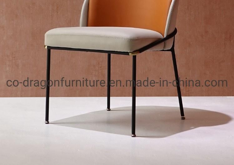 High Quality Nordic Fabric Metal Legs Leisure Dining Chair Sets