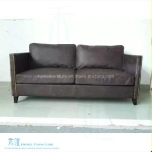 Modern Living Room Wood Frame Leather Sofa (HW-4472S)