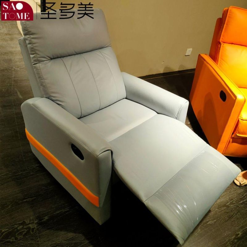 Modern Double Armrest Stain Resistant Tech Fabric Retractable Functional Sofa