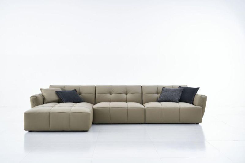 PF95 4 Seater Leather Sofa, Latest Design Sofas, Living Set in Home and Hotel Furniture Customization