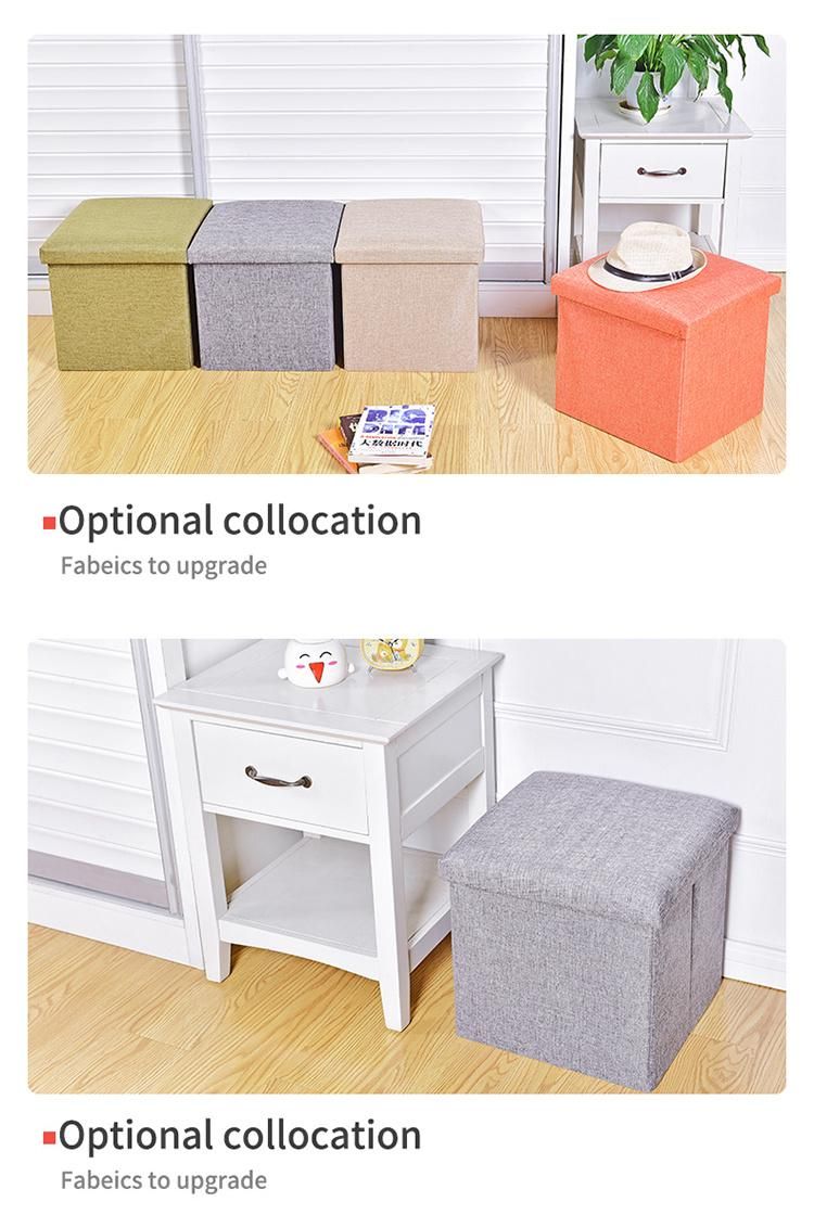 Banco De Almacenamiento Plegable Foldable Storage Box Modern Furniture Door Ottoman Stool Storage Box Mini