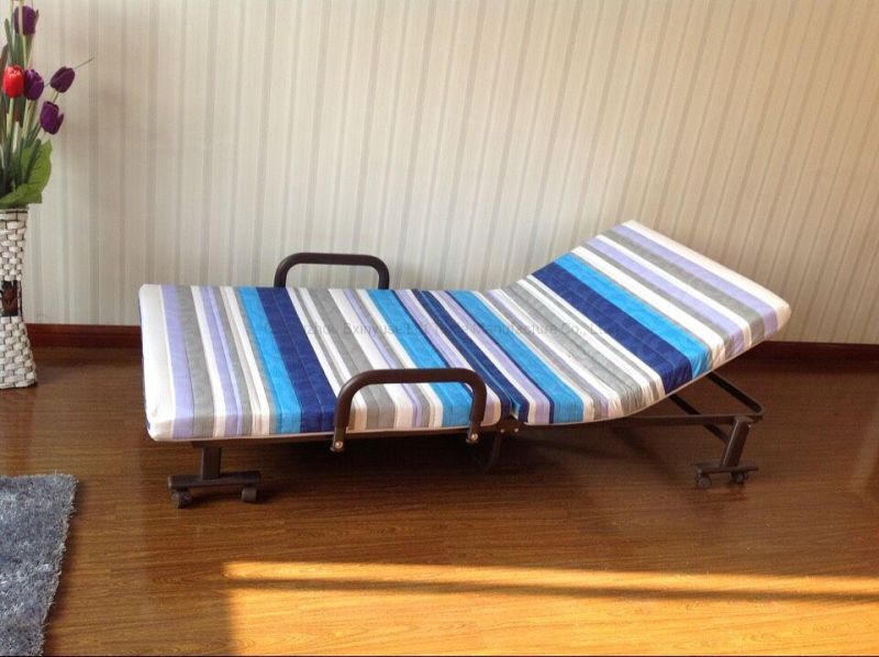 China Fatory Foldable Metal Sofa Bed / Single Person Bed